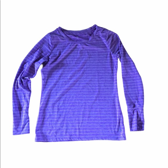 GAP Tops - Gap Fit Purple Stripe Yoga Top
